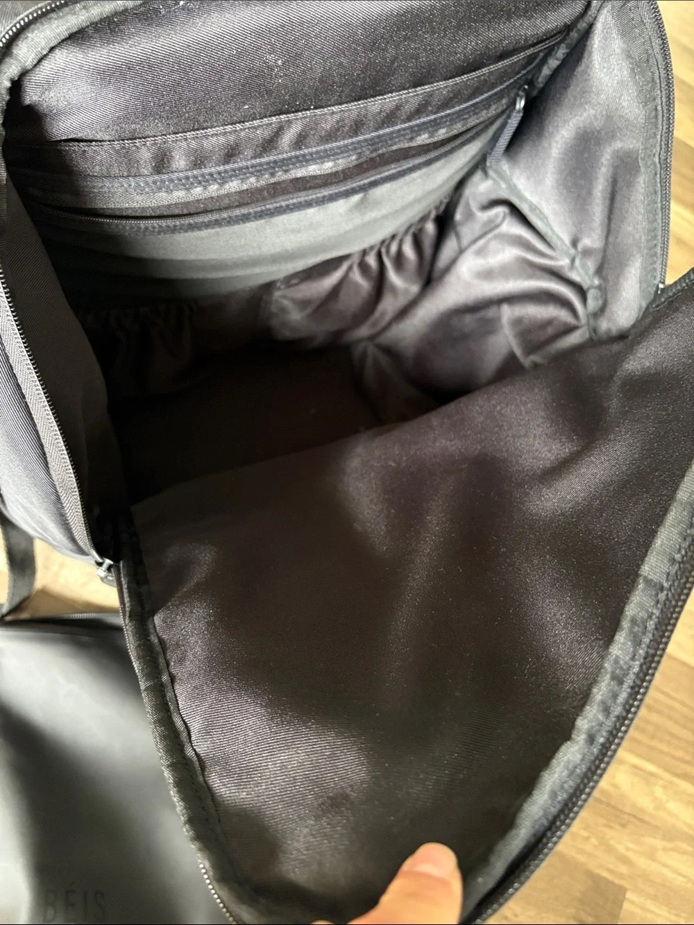 BEIS ultimate diaper backpack with Matching Pouch - black